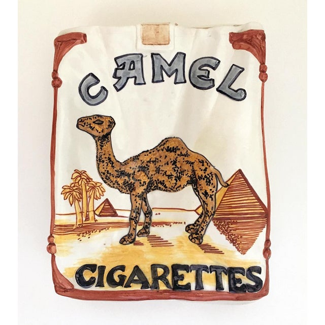 Camel Cigarette Pack Ashtray | Chairish