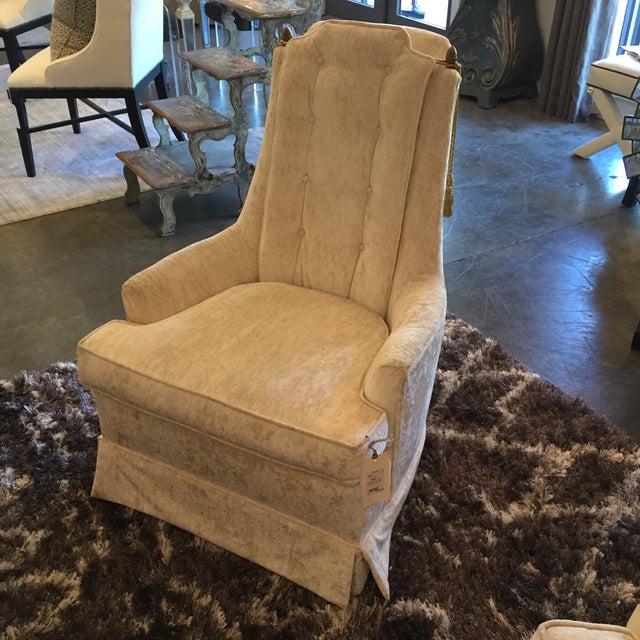 Vintage Crushed Velvet Chairs A Pair Chairish