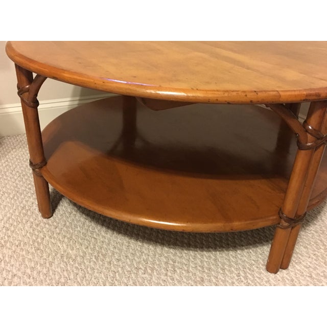 HeywoodWakefield Round Coffee Table Chairish