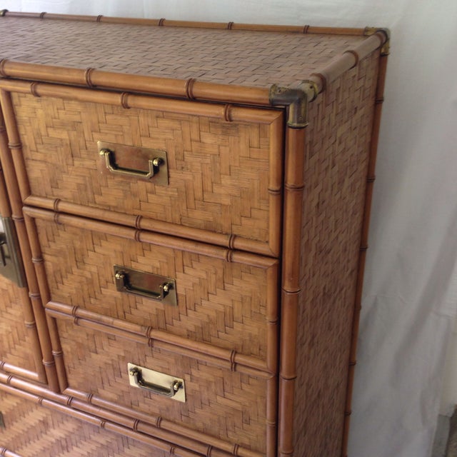 Faux Bamboo MidCentury Dixie Dresser Chairish