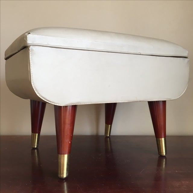 MidCentury Sewing Stool with Storage Chairish
