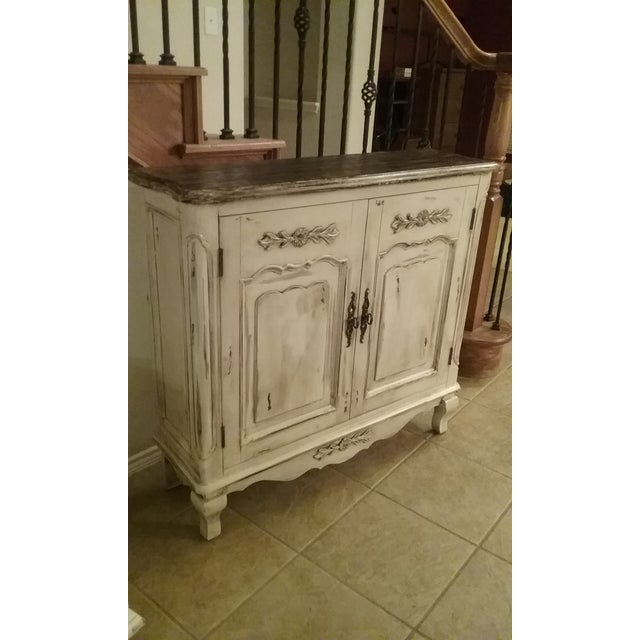 Cream Distressed Accent Entry Hall Chairish