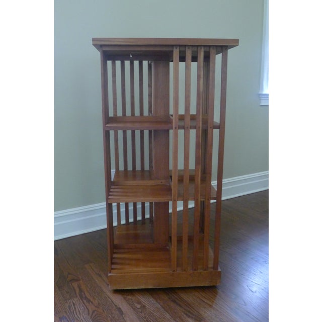 Stickley Mission Cherry Revolving Bookcase Chairish