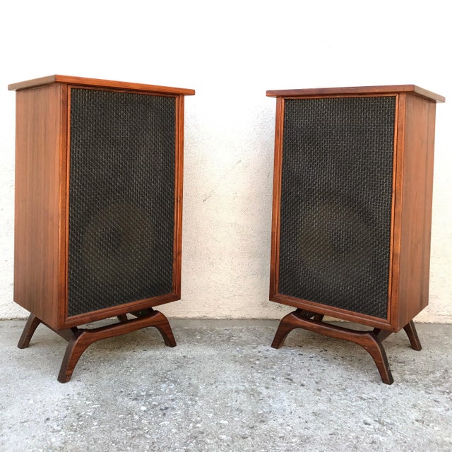 MidCentury Danish Speakers A Pair Chairish