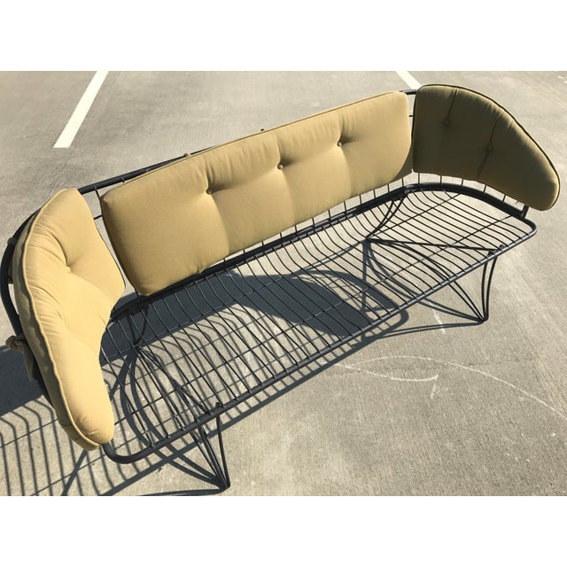 Homecrest MidCentury Modern Metal Patio Sofa Chairish