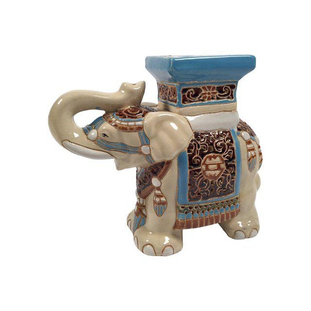 Ceramic Elephant Plant Stand Chairish