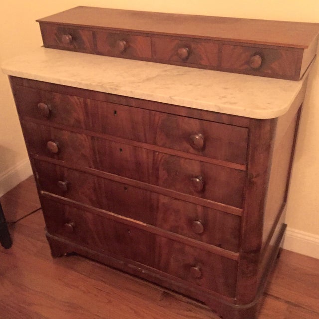 Marble Top MidCentury Dresser Chairish