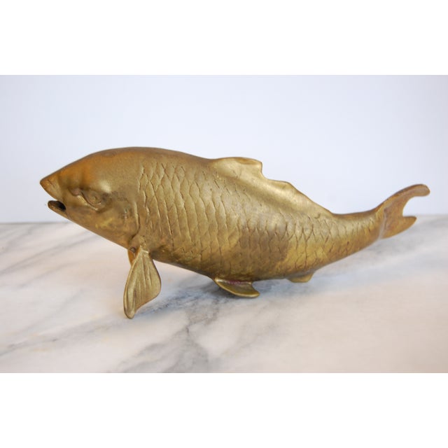 Vintage Brass Koi Fish Statues A Pair Chairish