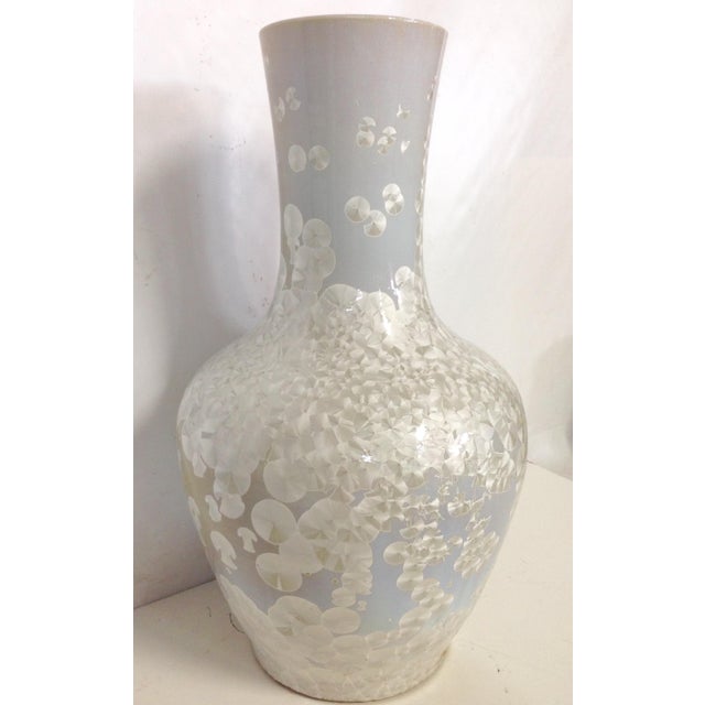 White Ceramic Floor Vases A Pair Chairish