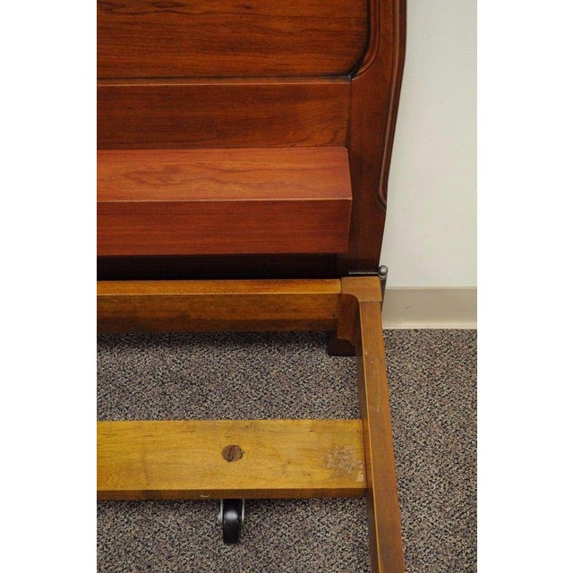 Vintage John Widdicomb Cherry Wood King Size Bed Frame ...