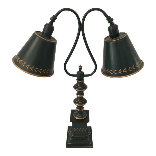 Vintage Tole Double Arm Desk Lamp Chairish