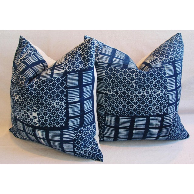 Indigo Blue Handwoven Tribal Textile Pillows Pair Chairish