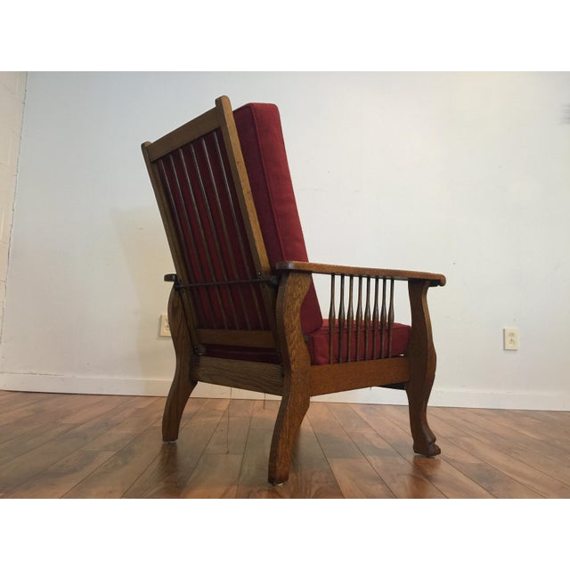 Antique Tiger Oak Morris Reclining Chair Chairish