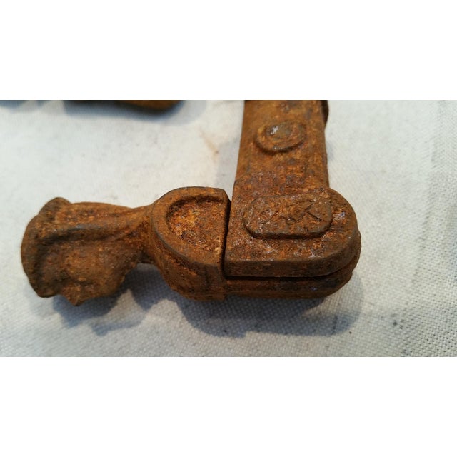 Antique French Shutter Dogs Set of 4 Chairish