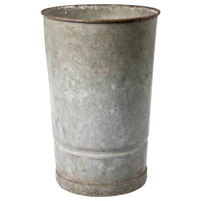 Galvanized Zinc Flower Bucket Chairish