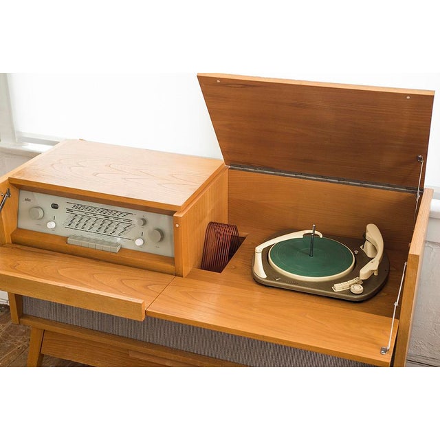 Vintage 1950's Braun MM3 Stereo Console Telefunken Turntable & Radio Chairish