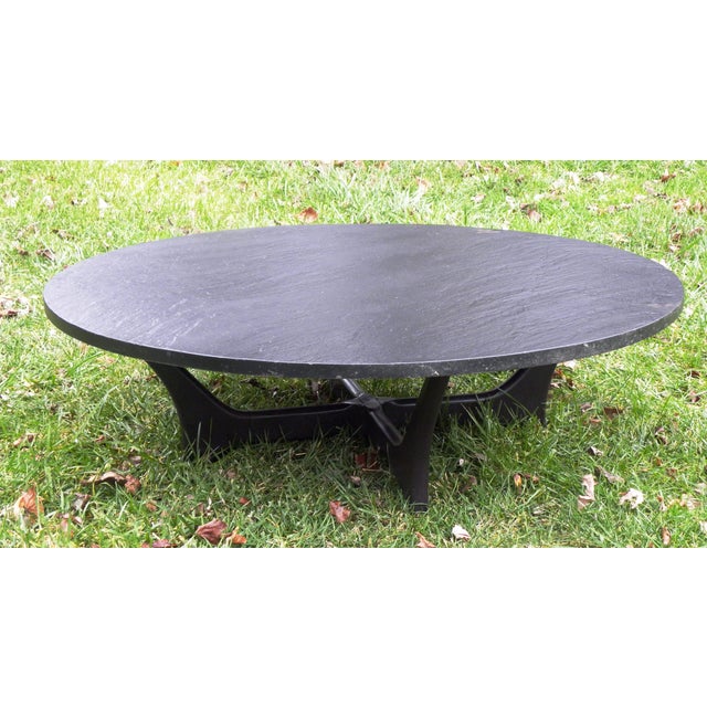 Vintage MidCentury Slate Coffee Table Chairish