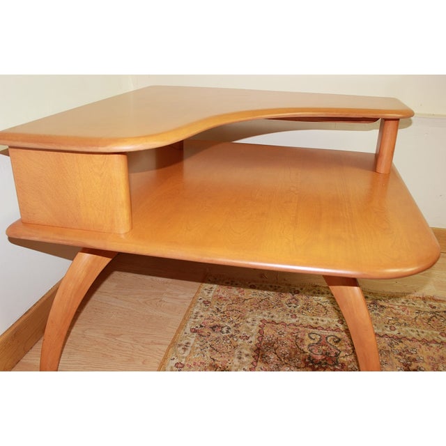 HeywoodWakefield TwoTier Corner End Table Chairish