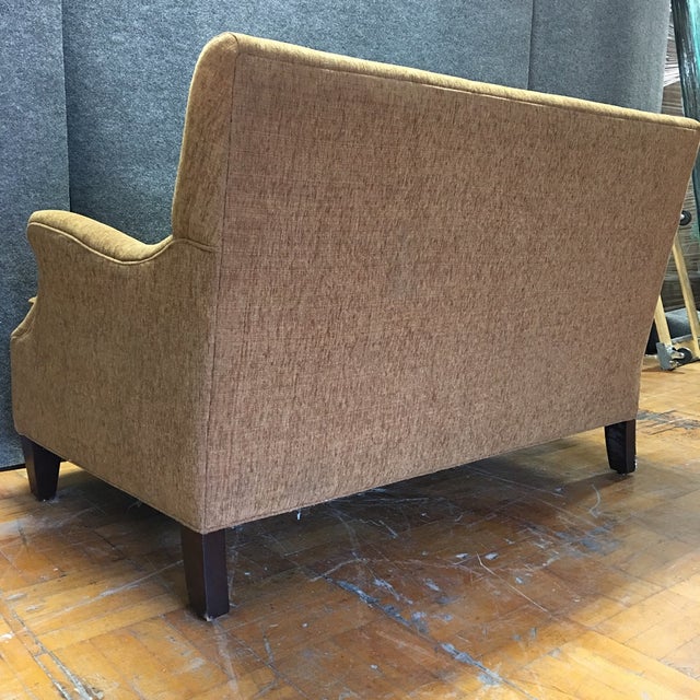 Wheat Polyester Settee by Fairfield Chair Chairish