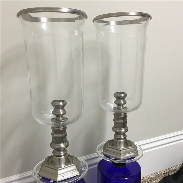 Ralph Lauren Hurricane Candle Holders A Pair Chairish