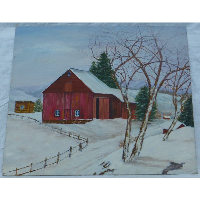 The Old Red Barn Painting by H.L. Musgrave Chairish