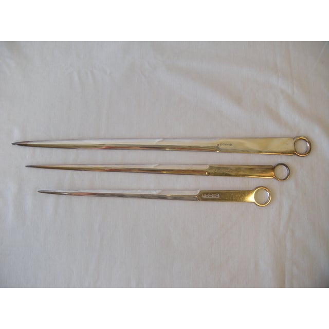 Antique Silver English Meat Skewers Set of 3 Chairish