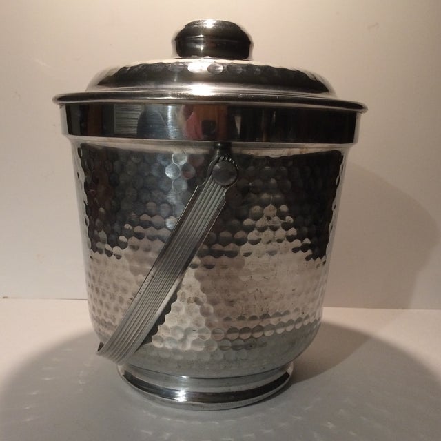Italian Nasco Hammered Aluminum Ice Bucket Chairish