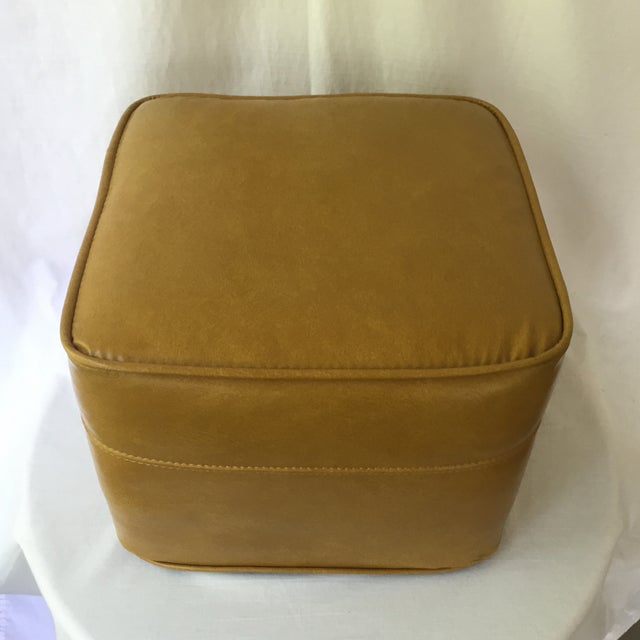 Vintage Mustard Ottoman Chairish