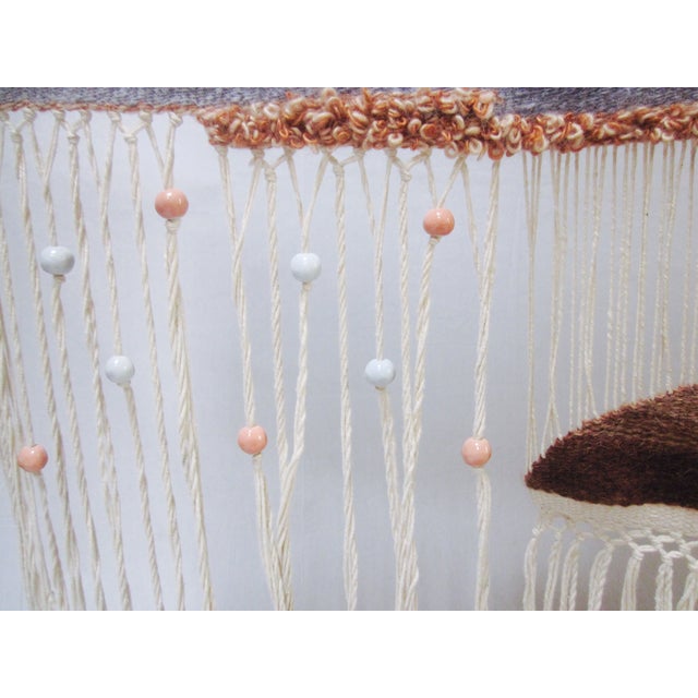 MidCentury Fiber Art Wall Hanging Textile Chairish