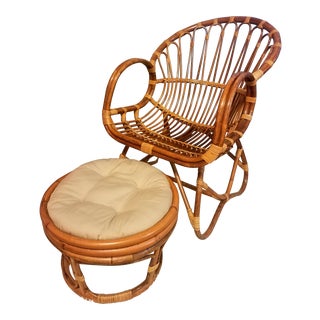 albini franco chair ottoman rattan bentwood scoop cushions included chairish scooped furniture 0ʺw cus 5ʺh 0ʺd worth lake famous fl