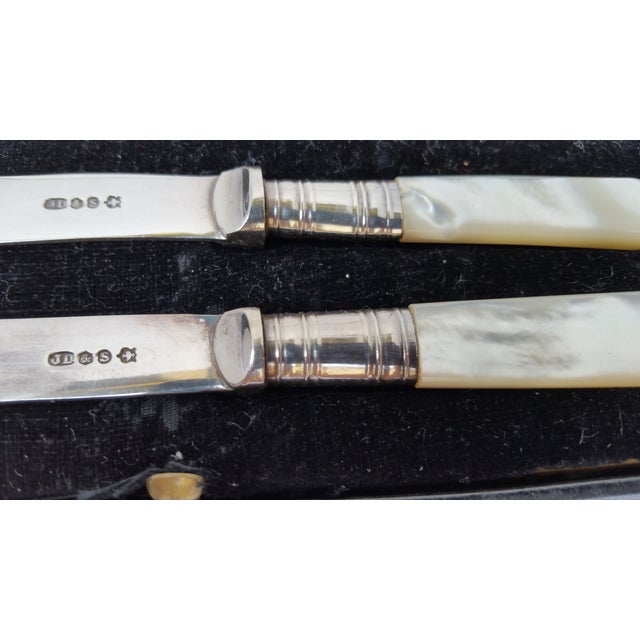 Silver Mother of Pearl Butter/Cheese Knives Chairish