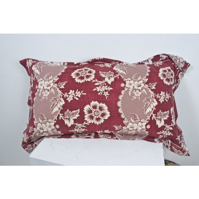 Large Red Pillow Sham Chairish