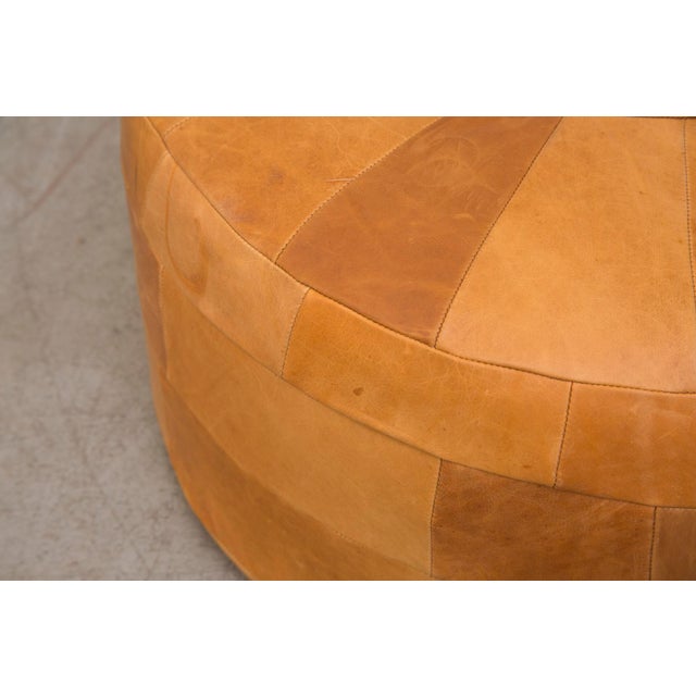 XL Vintage Inspired Caramel Ottoman Chairish