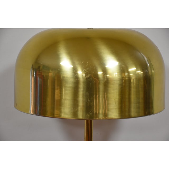 MidCentury Brass Mushroom Table Lamp by Laurel Chairish