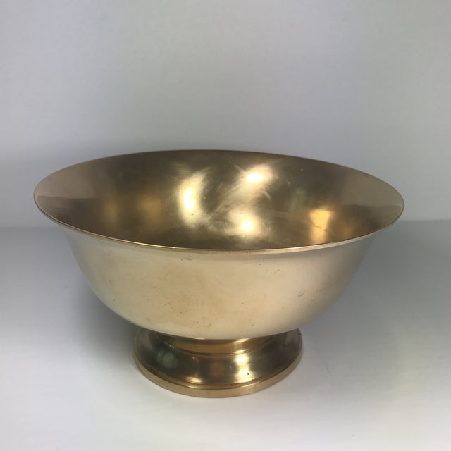 Footed Indian Brass Bowl Chairish