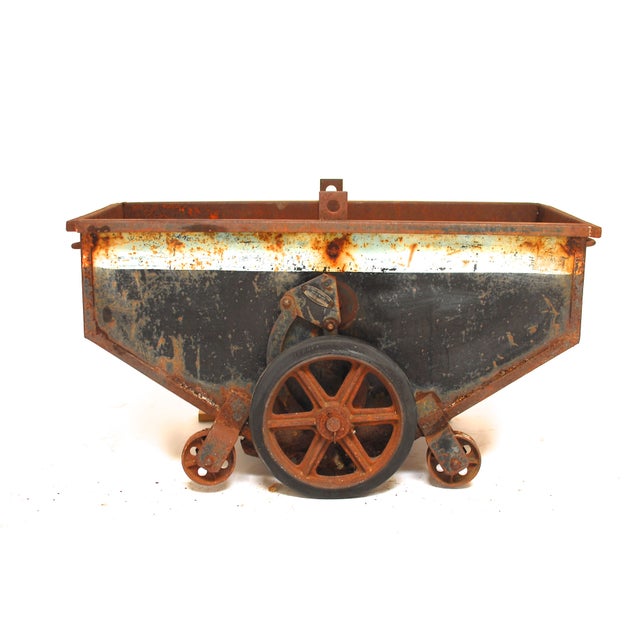 Antique Mining Ore Cart Chairish