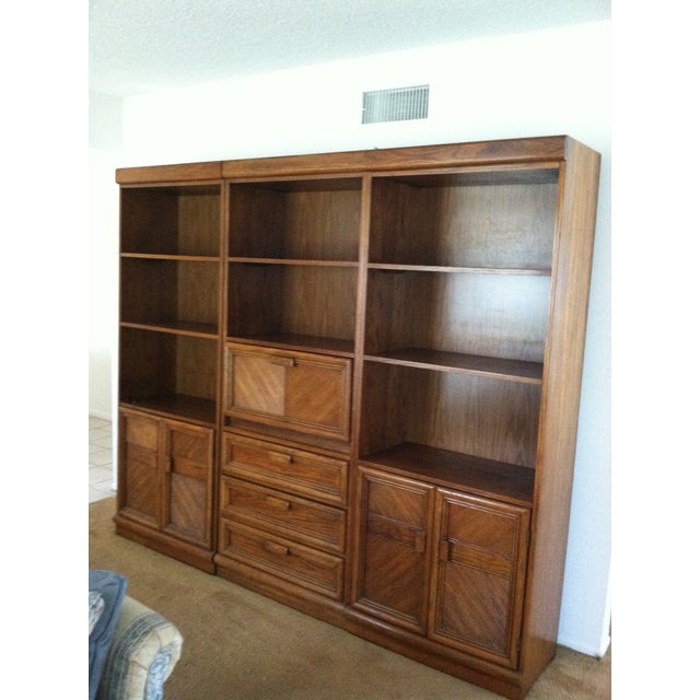 Solid Wood 3Section Wall Unit Chairish