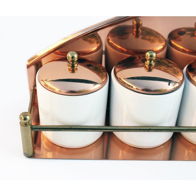copper spice rack