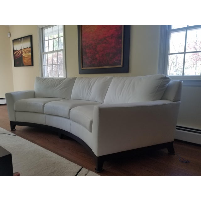 Elite Leather Monaco Sofa | Chairish