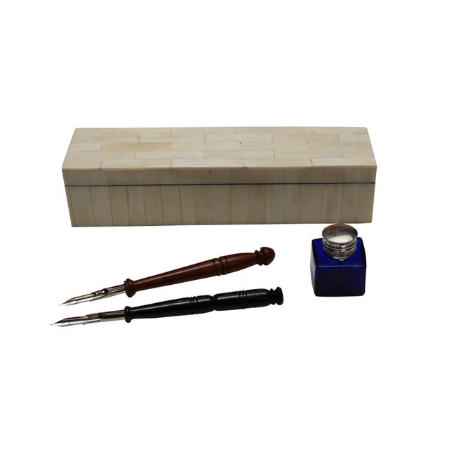 Antique Fountain Pen Desk Set Chairish