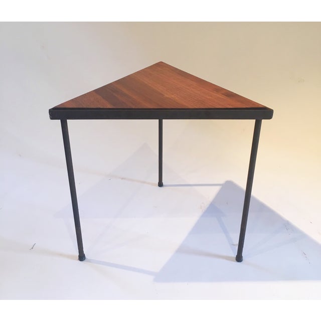 MidCentury Triangle Side Table Chairish