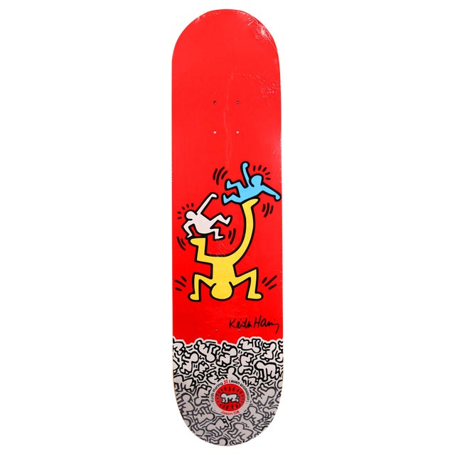 Limited Edition Keith Haring Skate Deck Rare Chairish