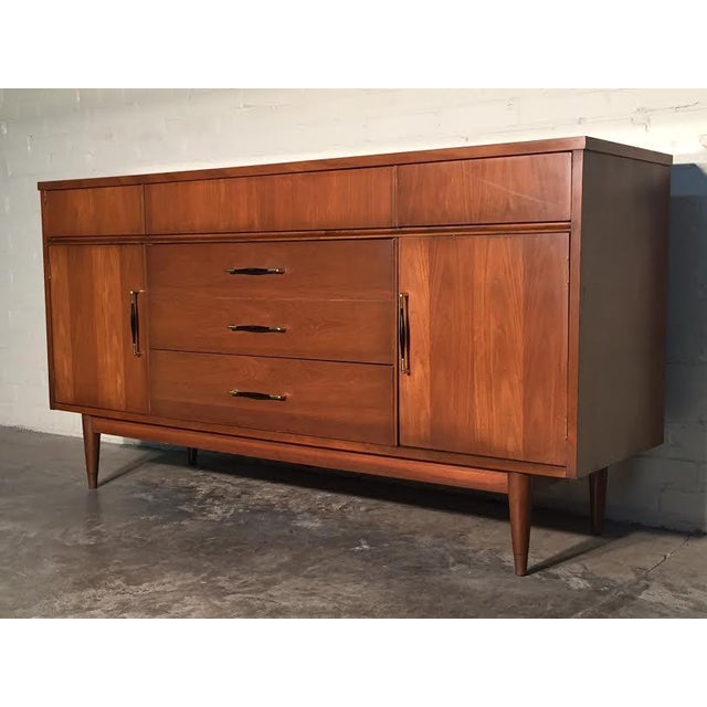 MidCentury Modern Walnut Buffet Credenza Chairish