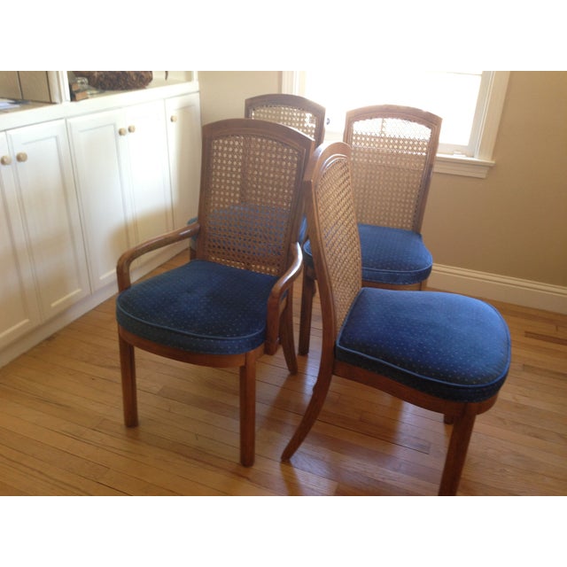 Drexel Heritage Cane Back Dining Chairs Set of 4 Chairish