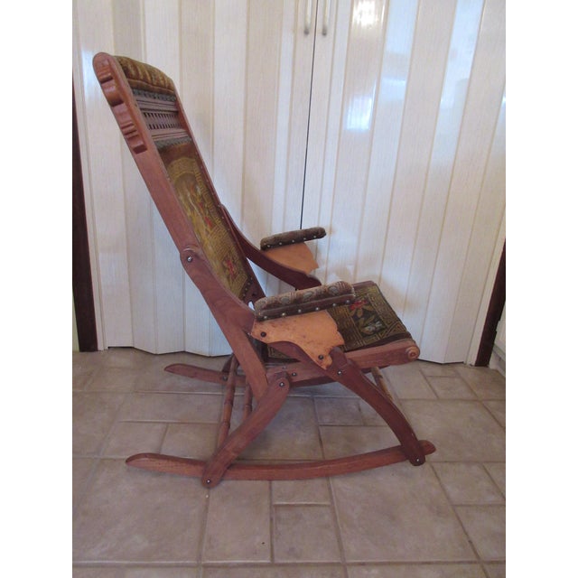 Victorian Eastlake Folding Rocking Chair Chairish