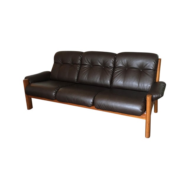 Vintage Ekornes "Montana" Solid Teak Sofa Chairish