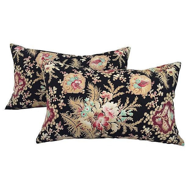 French Victorian Floral Pillows - A Pair Chairish