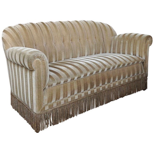 1930s Fringe Mohair Sofa Chairish