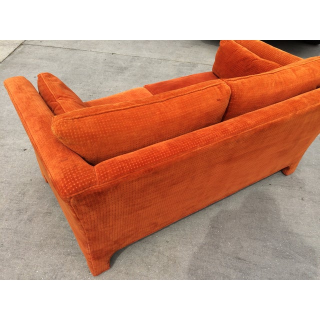 Vintage Rust Orange Loveseat Chairish