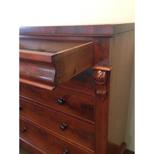 Stately Flame Mahogany Empire Dresser Chairish